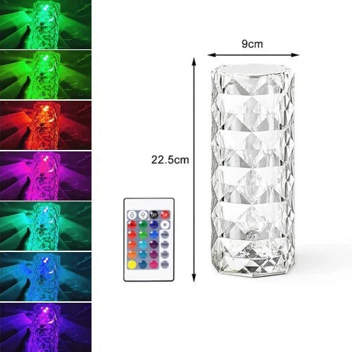 Luminária USB Cristal com 16 Cores